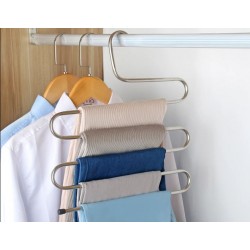 Вішалка-плечики для шарфа на 5 рівнів (біла)